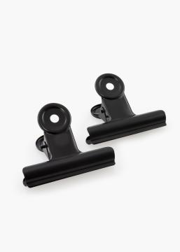 KAILA Plakat Clip Black 65 mm - 2 pk