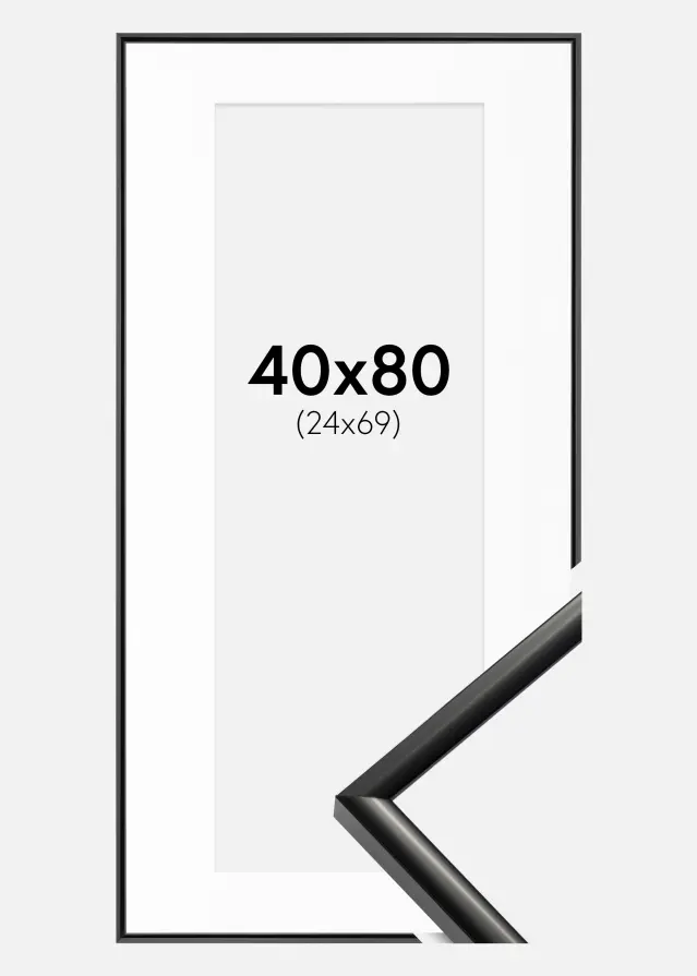 Raam New Lifestyle muster 40x80 cm - paspartuu valge 25x70 cm