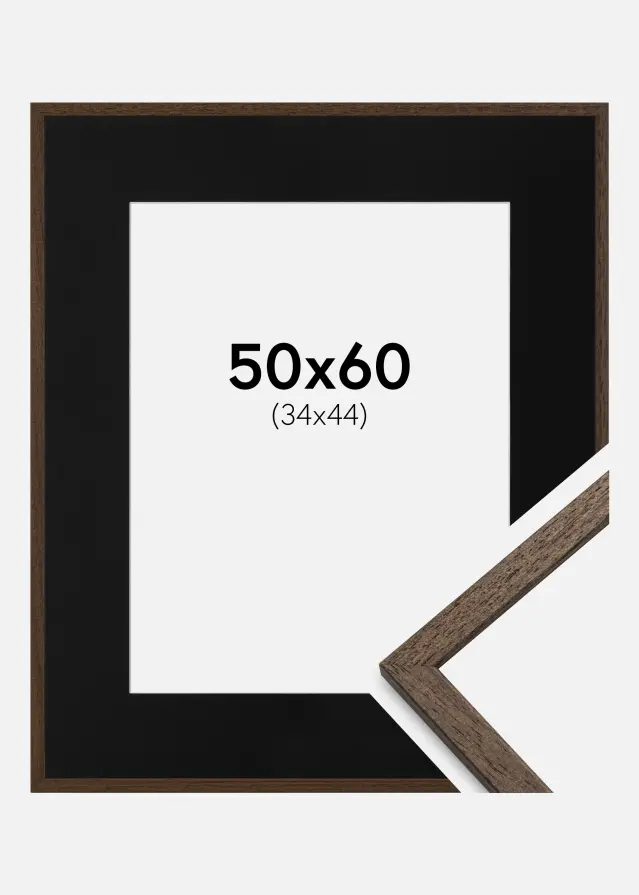 Raam Edsbyn pahkel 50x60 cm - paspartuu muster 35x45 cm
