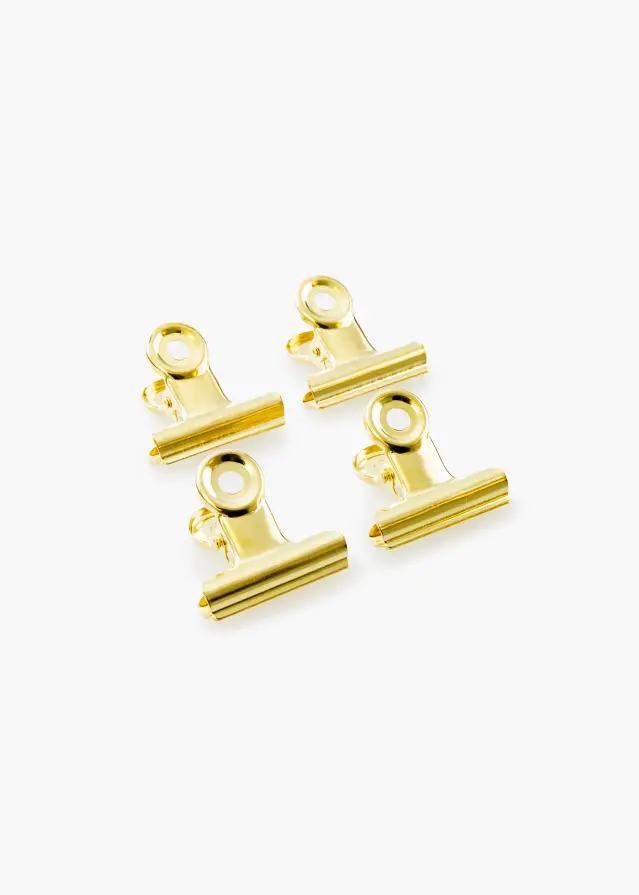 KAILA Plakat Clip Gold 30 mm - 4 pk