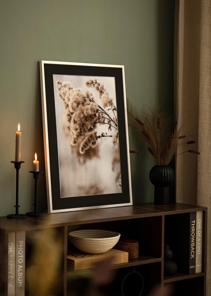 Raam E-Line valge 30x40 cm - paspartuu muster 21x29,7 cm (A4)