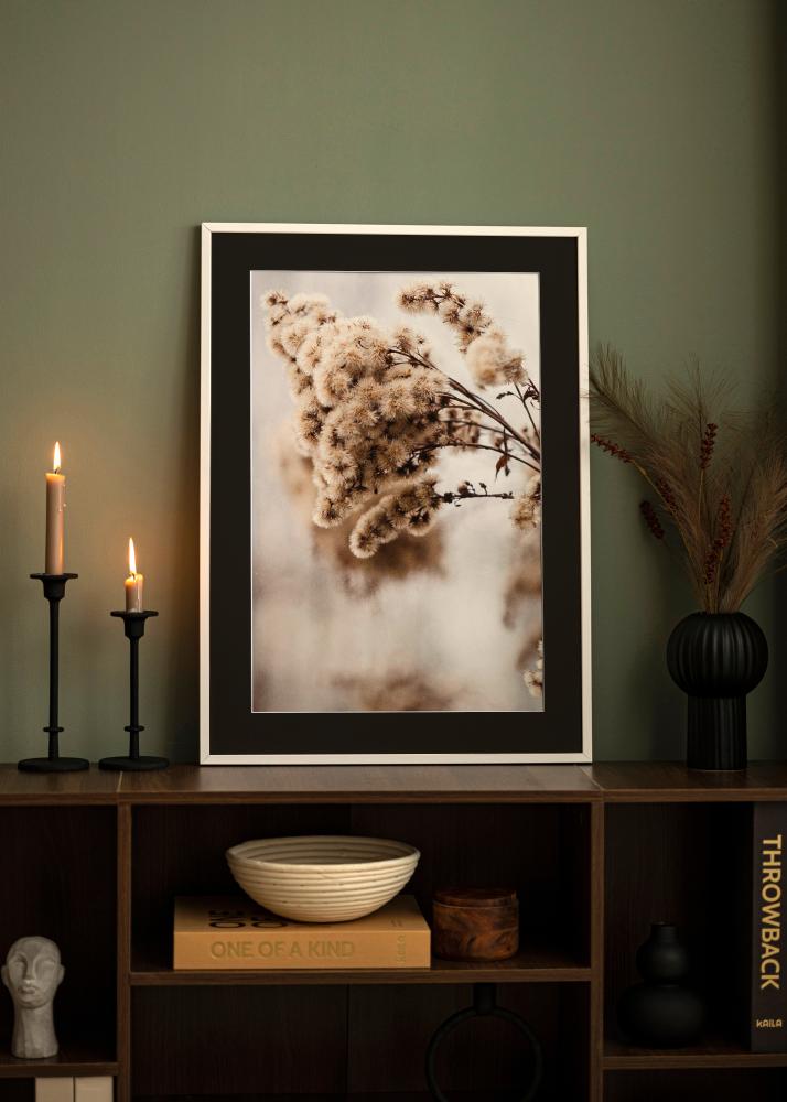 Raam E-Line valge 30x40 cm - paspartuu muster 21x29,7 cm (A4)