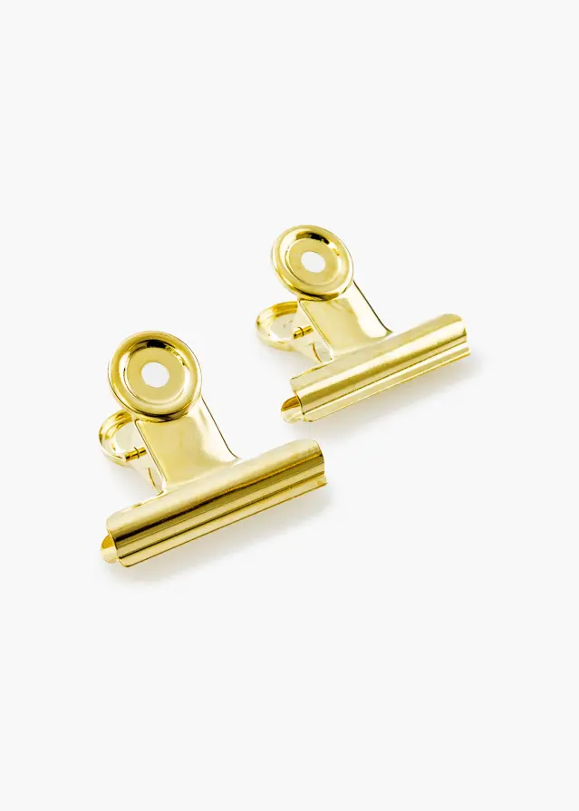 KAILA Plakat Clip Gold 50 mm - 2 pk