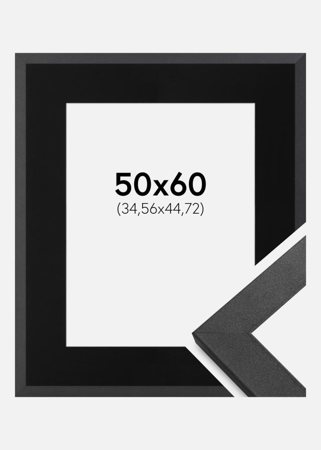 Raam Graphite Wood 50x60 cm - paspartuu muster 14x18 inches