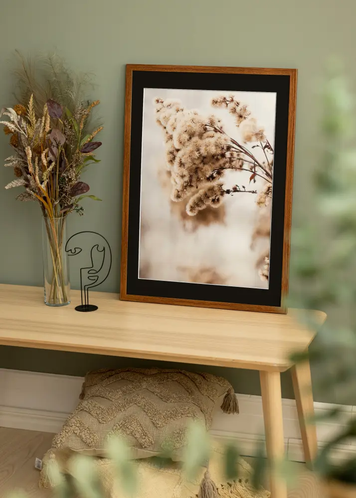Raam stiilne Warm Brown 30x40 cm - paspartuu muster 21x29,7 cm (A4)