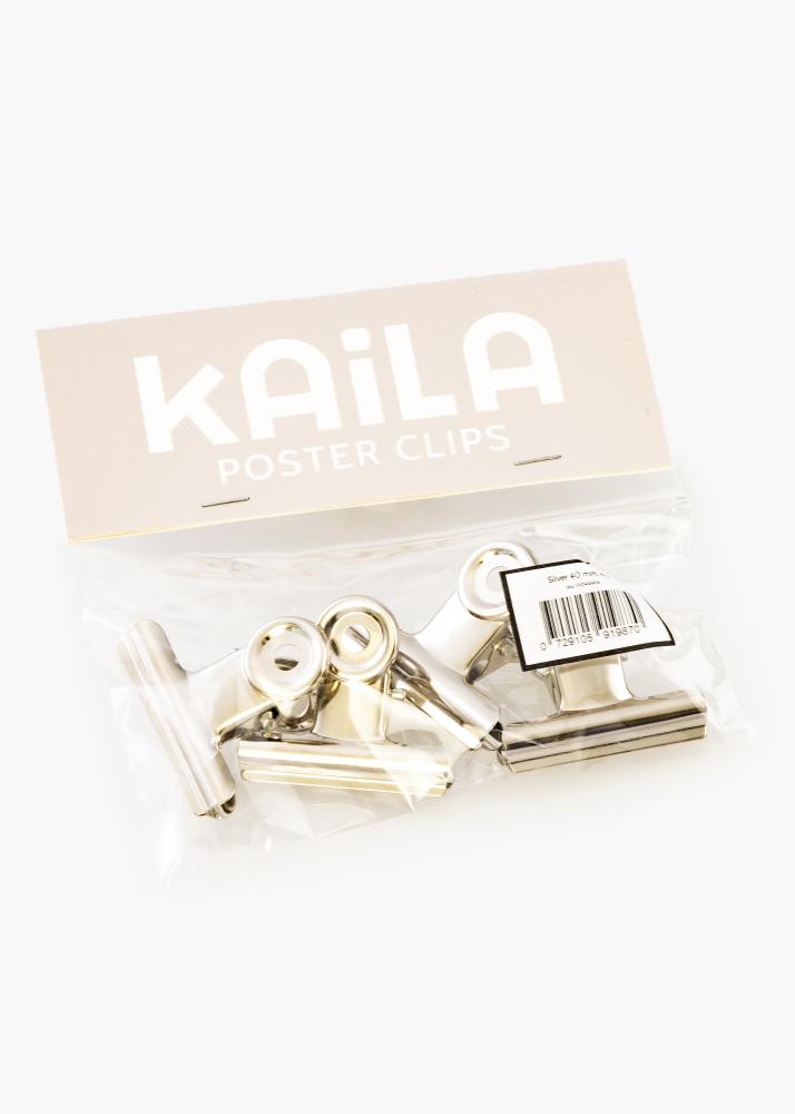 KAILA Plakat Clip hobedane 40 mm - 4 pk