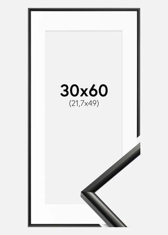 Raam New Lifestyle muster 30x60 cm - paspartuu valge 22,7x50 cm