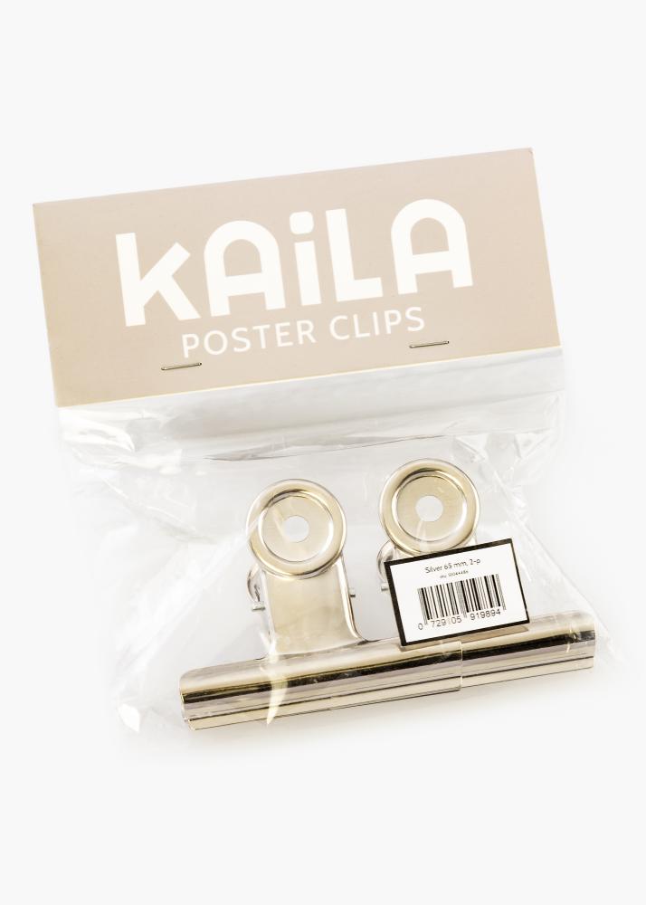 KAILA Plakat Clip hobedane 65 mm - 2 pk