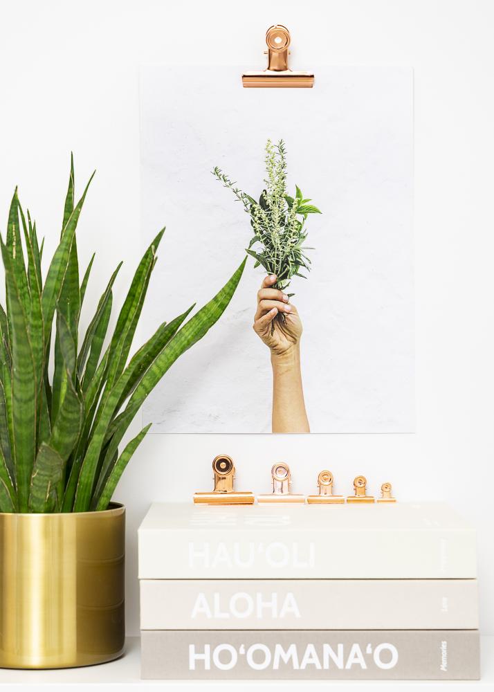 KAILA Plakat Clip Rose Gold 20 mm - 4 pk