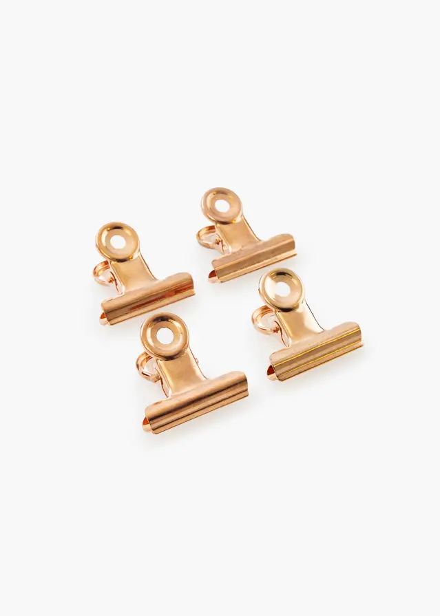 KAILA Plakat Clip Rose Gold 30 mm - 4 pk