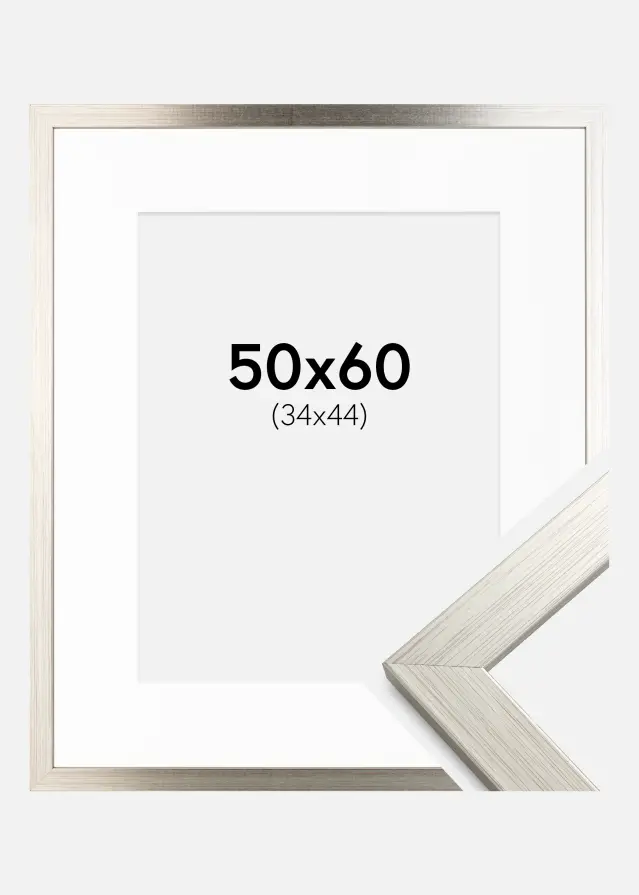 Raam hobedane Wood 50x60 cm - paspartuu valge 35x45 cm