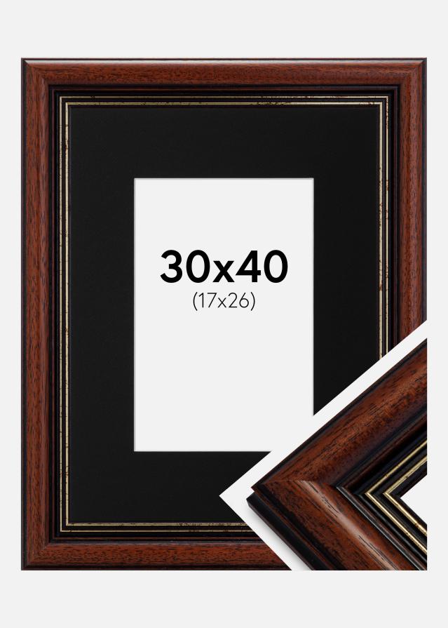 Raam Old retro 30x40 cm - paspartuu muster 18x27 cm