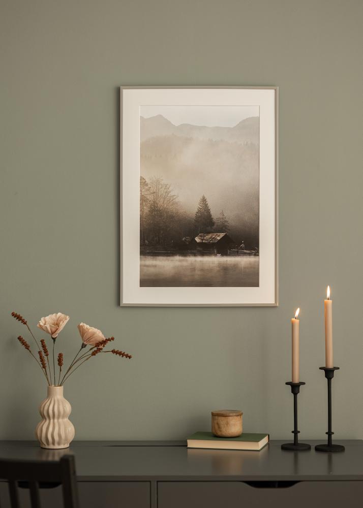 Raam New Lifestyle Earth Grey 70x100 cm - paspartuu valge 60x90 cm