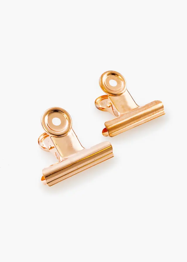 KAILA Plakat Clip Rose Gold 50 mm - 2 pk