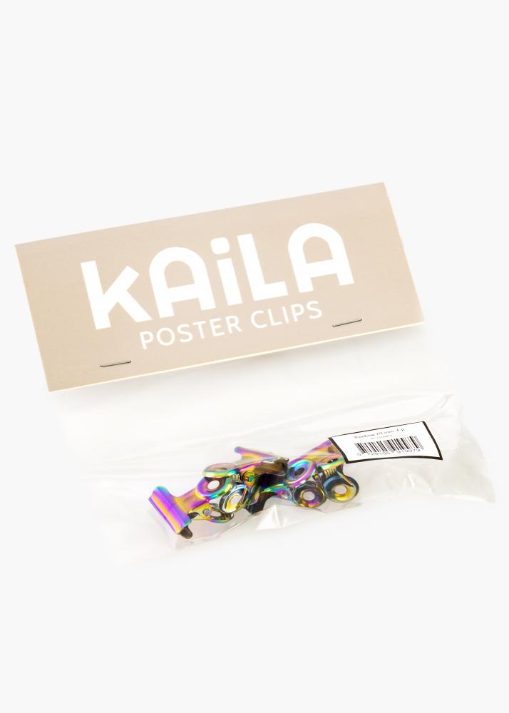 KAILA Plakat Clip Rainbow 20 mm - 4 pk