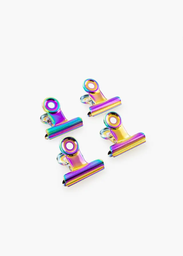 KAILA Plakat Clip Rainbow 30 mm - 4 pk