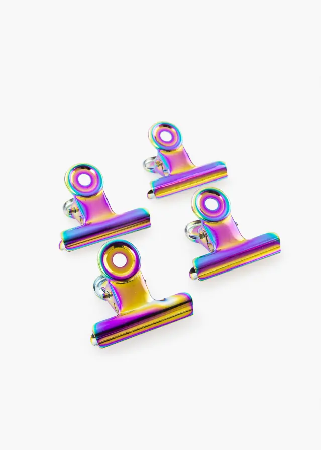 KAILA Plakat Clip Rainbow 40 mm - 4 pk
