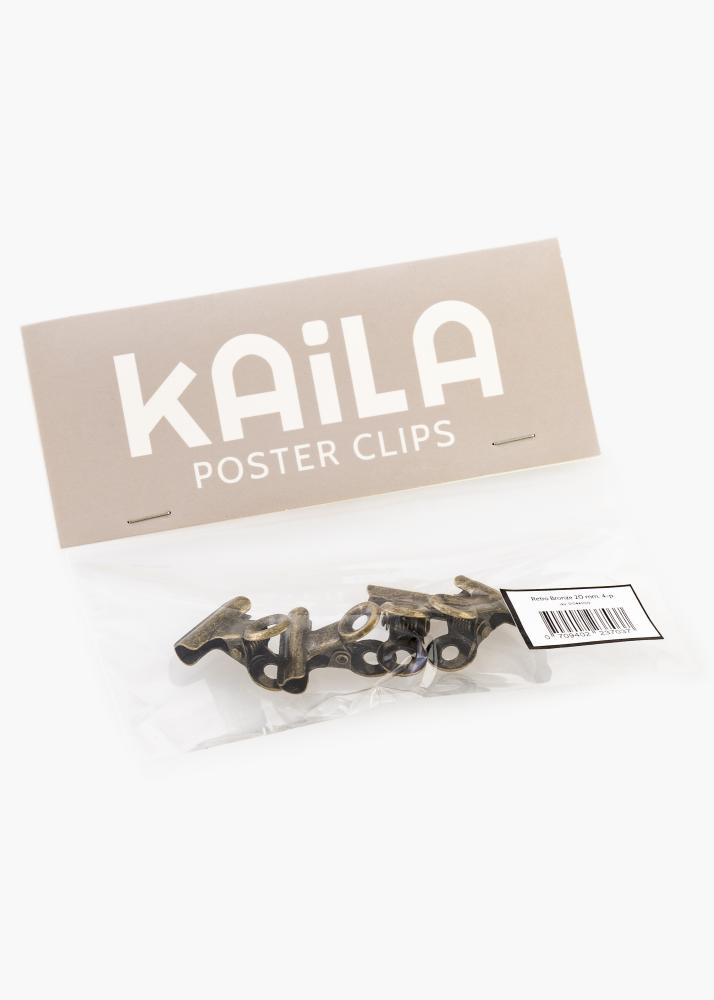 KAILA Plakat Clip retro Bronze 20 mm - 4 pk