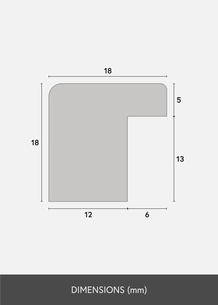 Raam Selection tamm 40x60 cm - paspartuu muster 30x50 cm