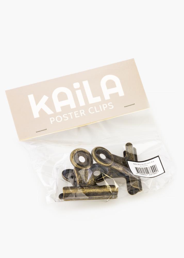 KAILA Plakat Clip retro Bronze 50 mm - 2 pk