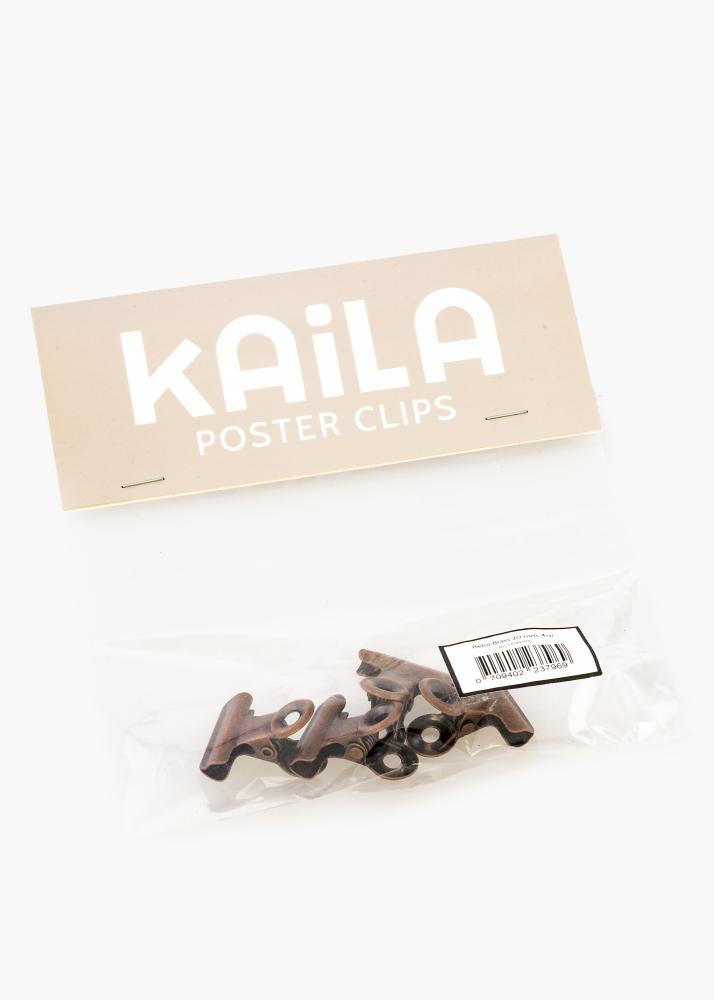 KAILA Plakat Clip retro Brass 20 mm - 4 pk