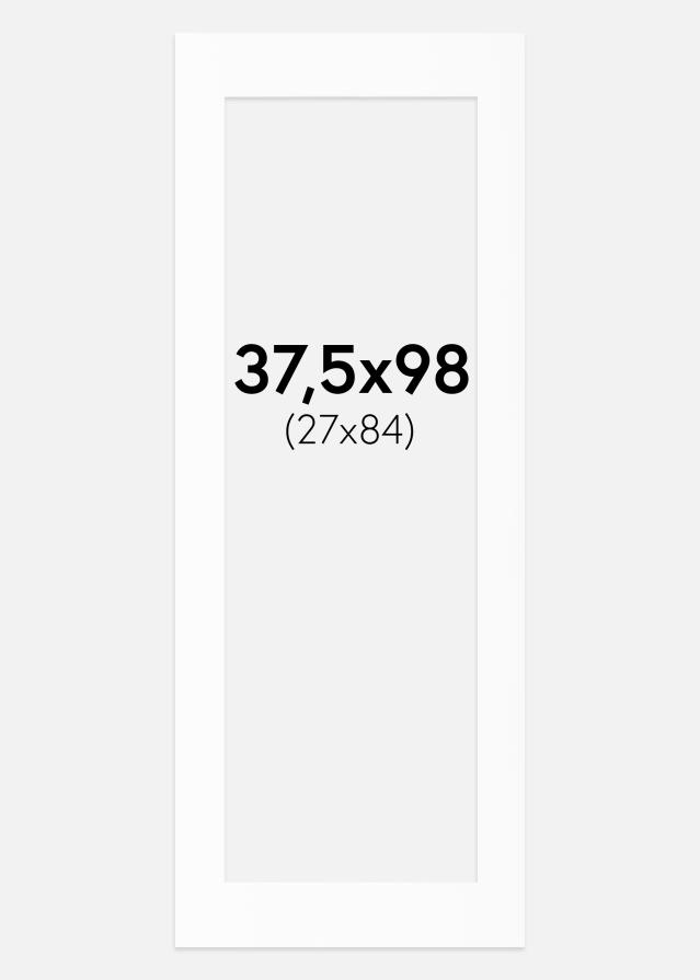 Paspartuu Valge Standard (Valge Südamik) 37,5x98 cm (27x84)