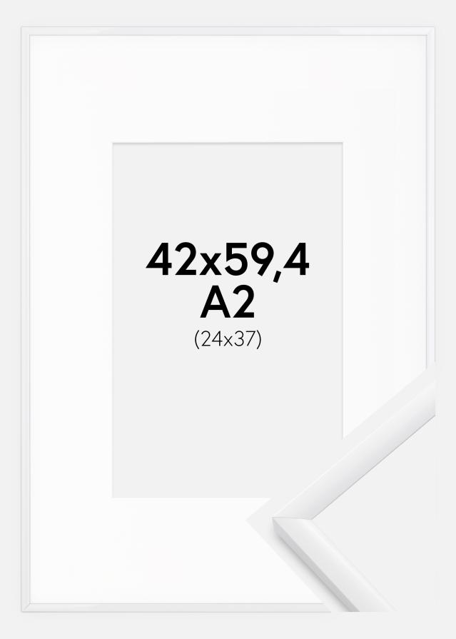 Raam New Lifestyle valge 42x59,4 cm (A2) - paspartuu valge 25x38 cm