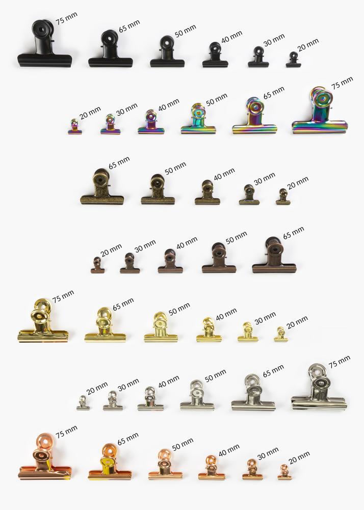 KAILA Plakat Clip retro Brass 40 mm - 4 pk