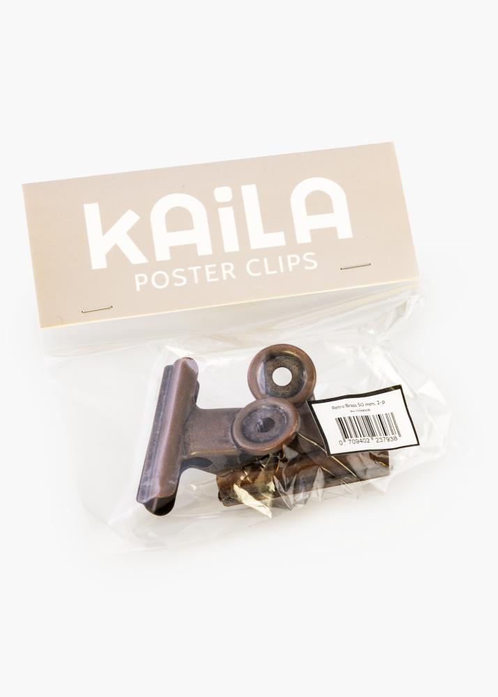 KAILA Plakat Clip retro Brass 50 mm - 2 pk