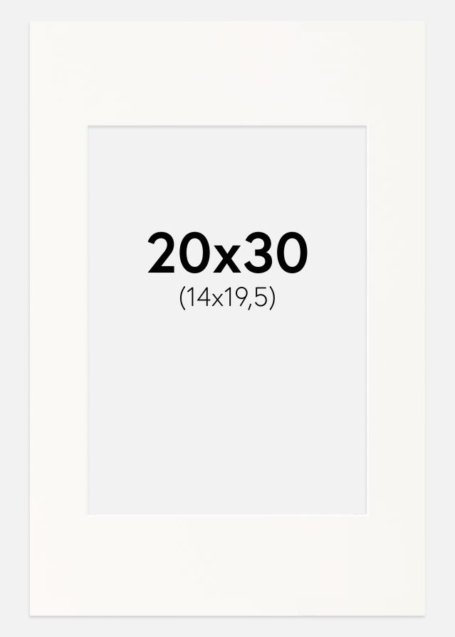 Paspartuu Antique White Valge äär 20x30 cm (14x19,5)