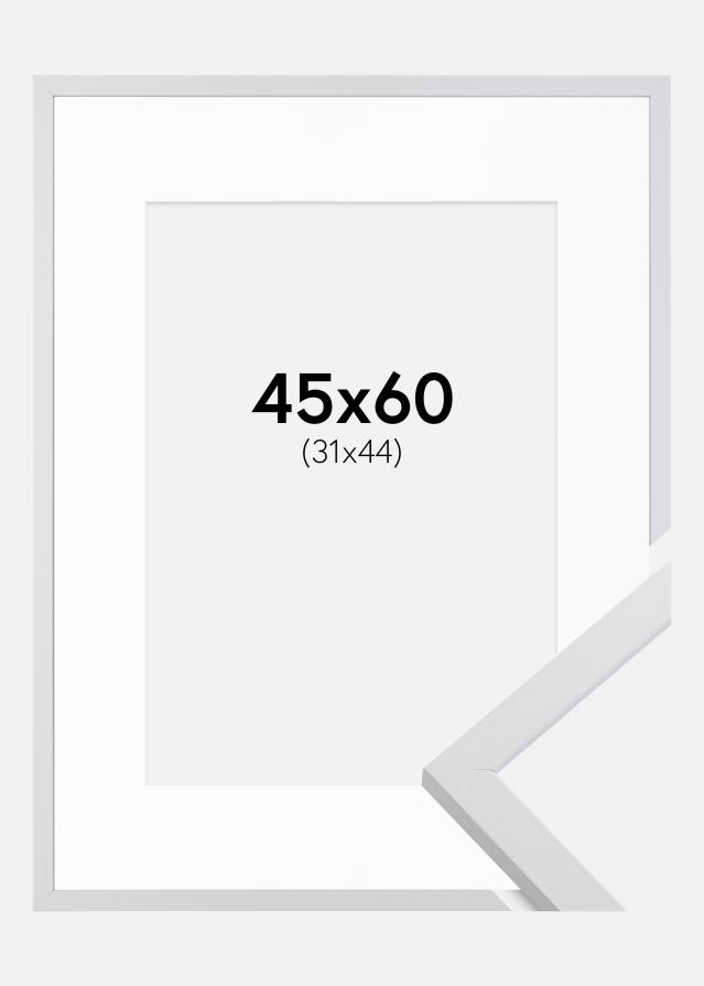 Raam Trendy valge 45x60 cm - paspartuu valge 32x45 cm