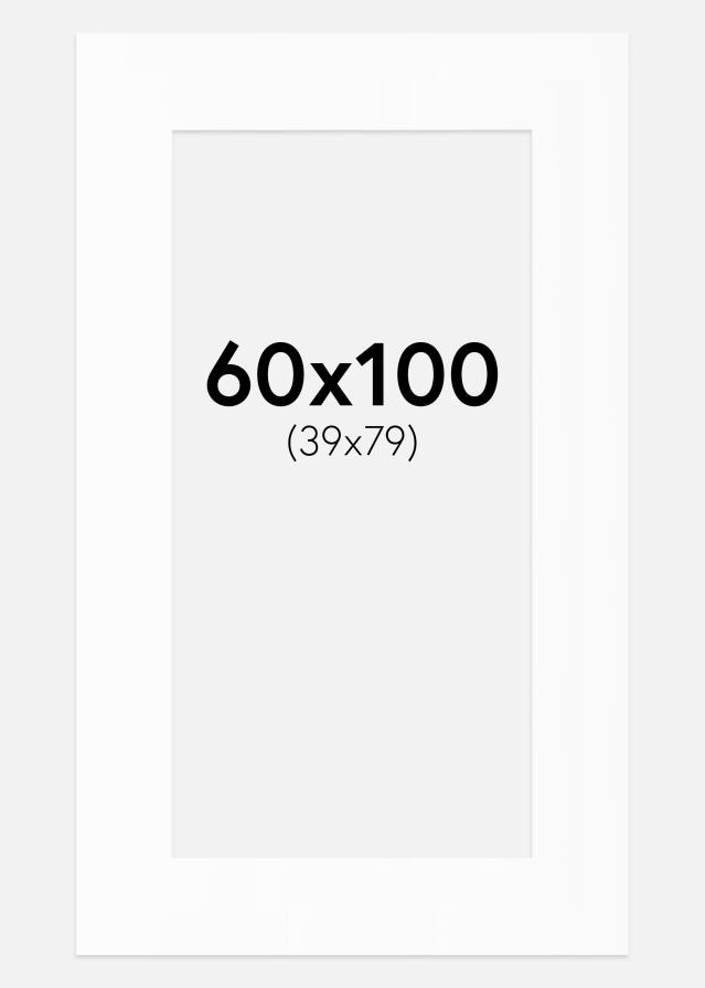 Paspartuu Canson valge Valge äär 60x100 cm (39x79)