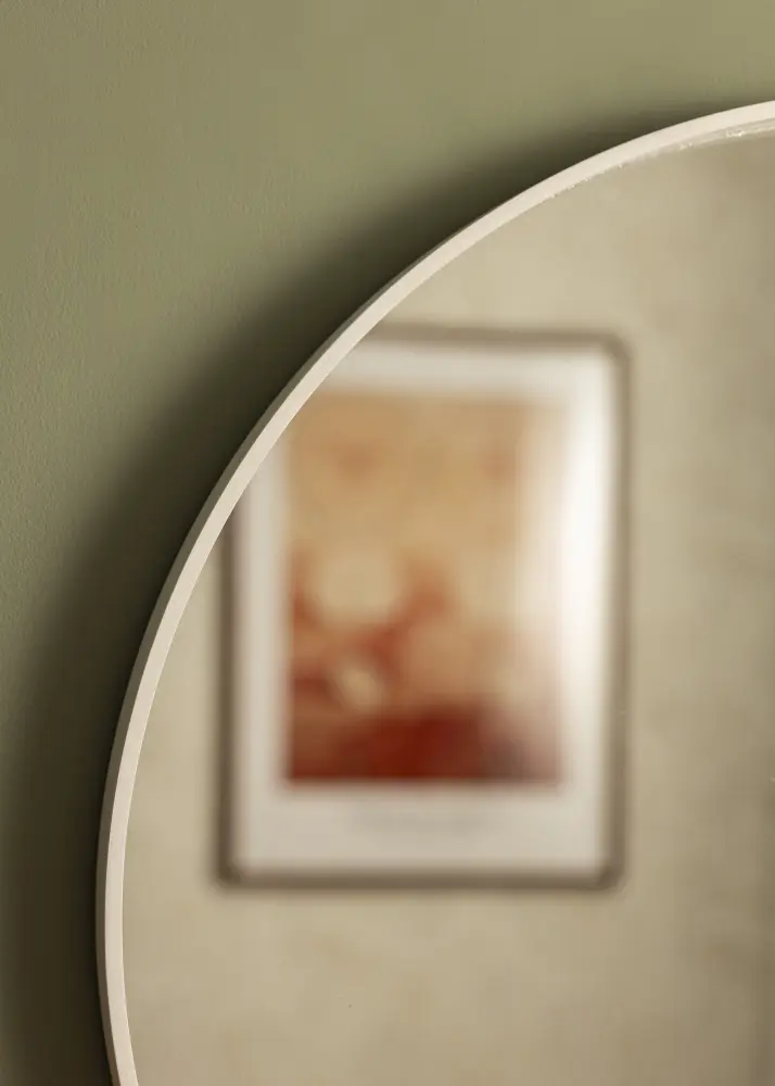 Peegel Reflection valge 70 cm Ø