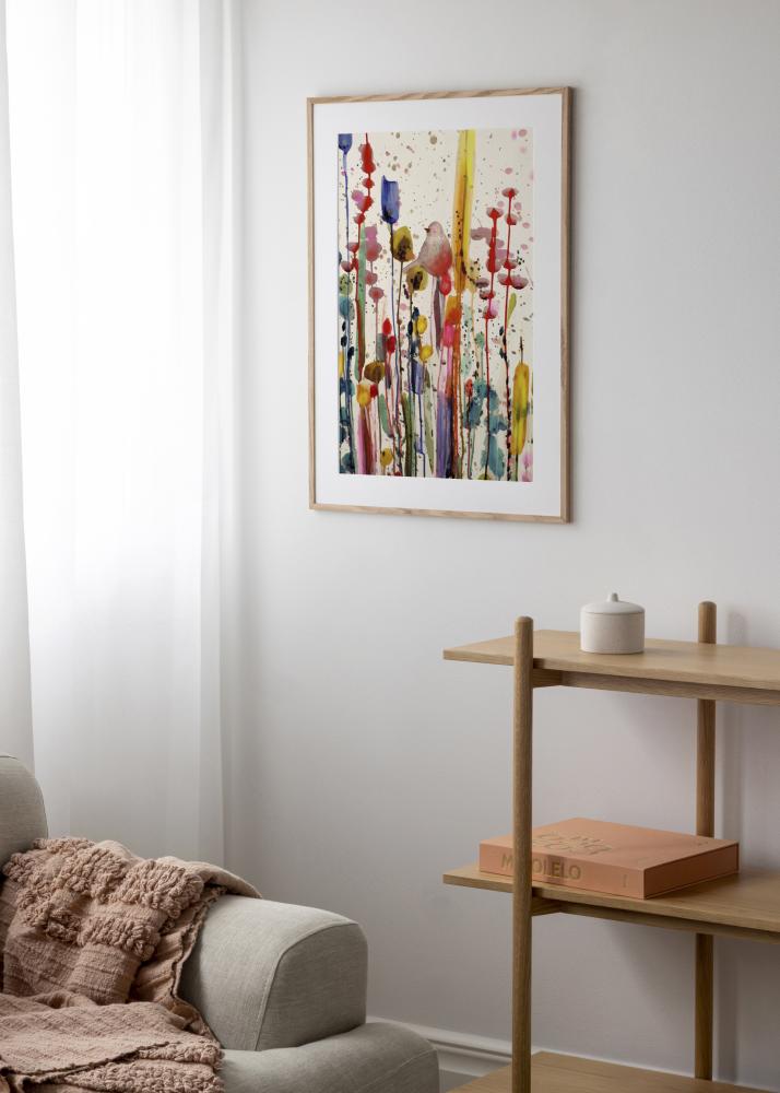 Raam kitsas tamm Akruulklaas 35x50 cm