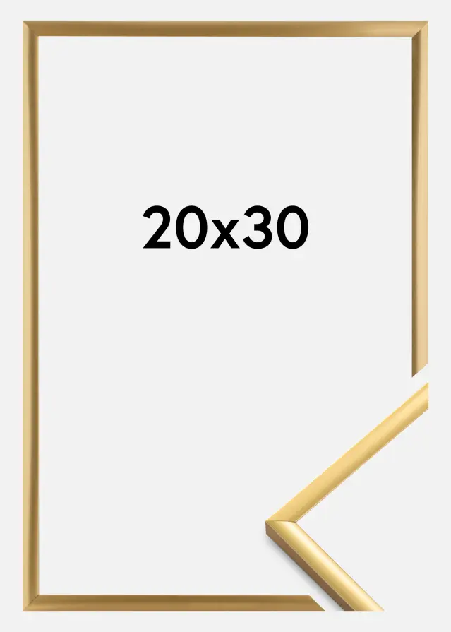Raam New Lifestyle Akruulklaas Shiny Gold 20x30 cm
