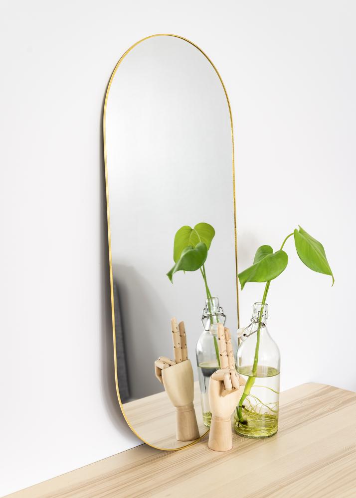 KAILA ummargune Mirror - Thin Brass 35x80 cm