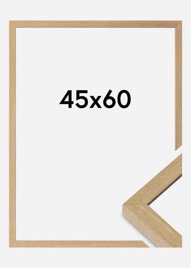 Raam Hermes Akruulklaas Natural Oak 45x60 cm