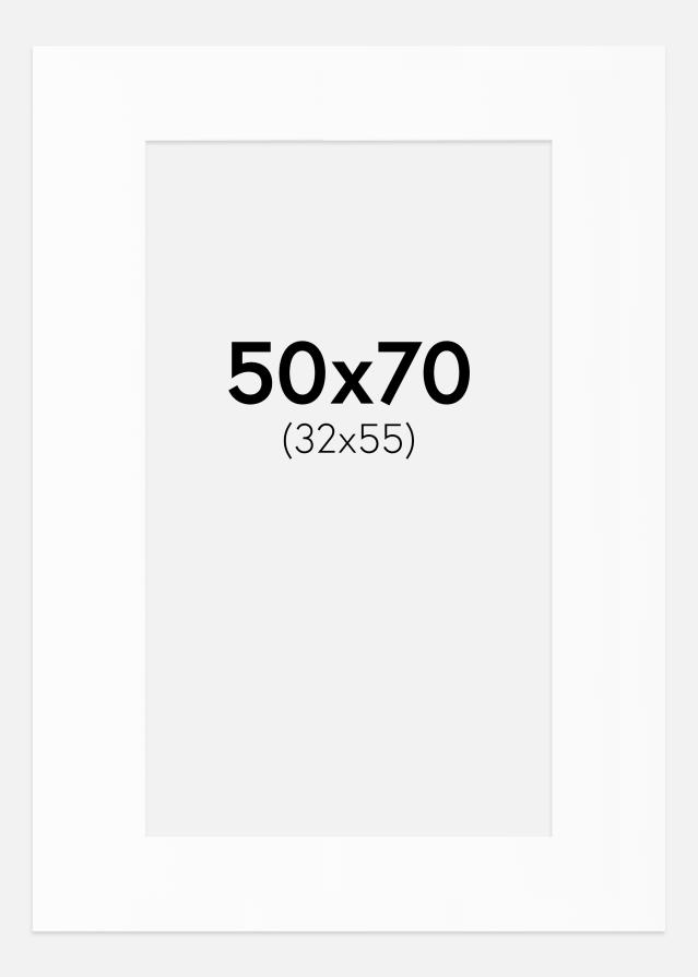 Paspartuu Canson valge Valge äär 50x70 cm (32x55)