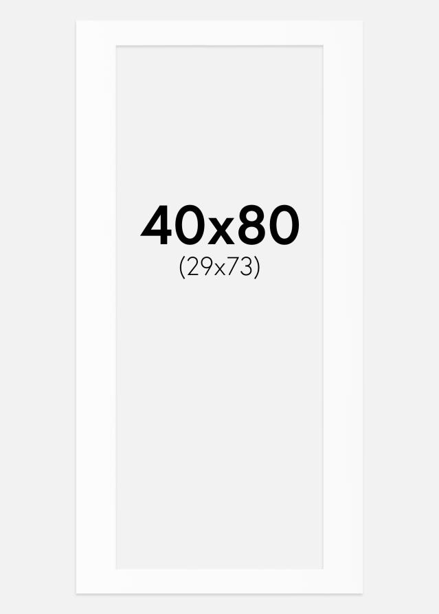 Paspartuu Canson valge Valge äär 40x80 cm (29x73)