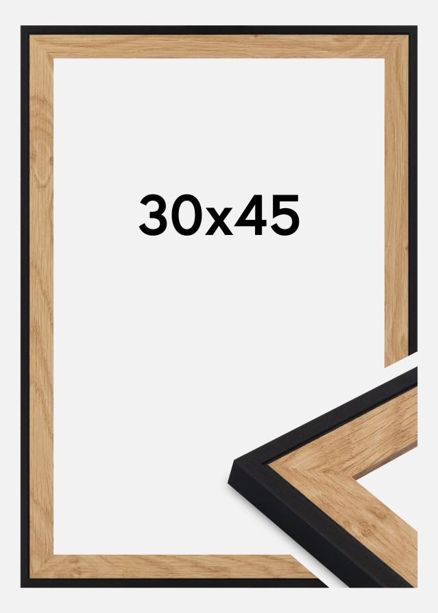 Raam Iris Akrüülklaas Must 30x45 cm