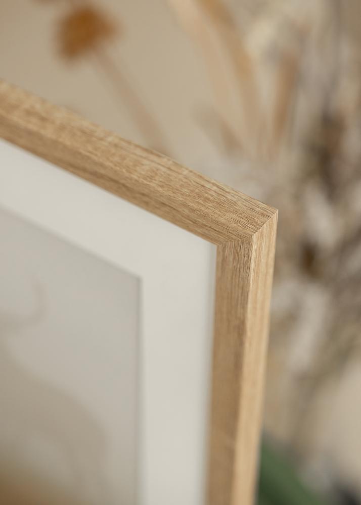 Raam Fiorito hele tamm 30x40 cm - paspartuu valge 18x27 cm