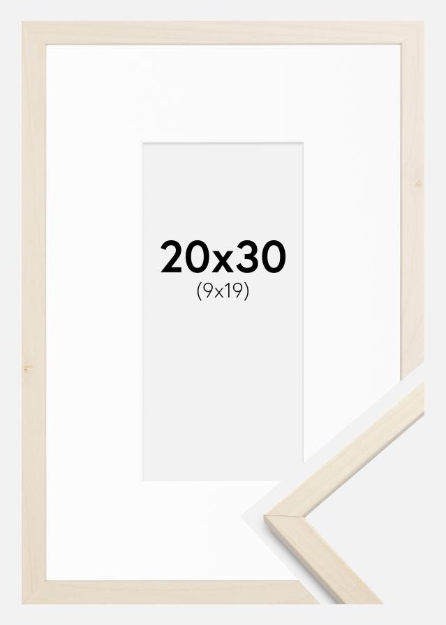 Raam Edsbyn vaher 20x30 cm - paspartuu valge 10x20 cm