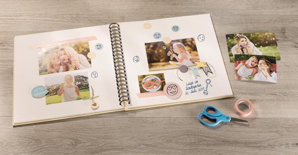 Fun spiraalalbum roosa - 30x30 cm (50 valed lehekuljed / 25 lehte)