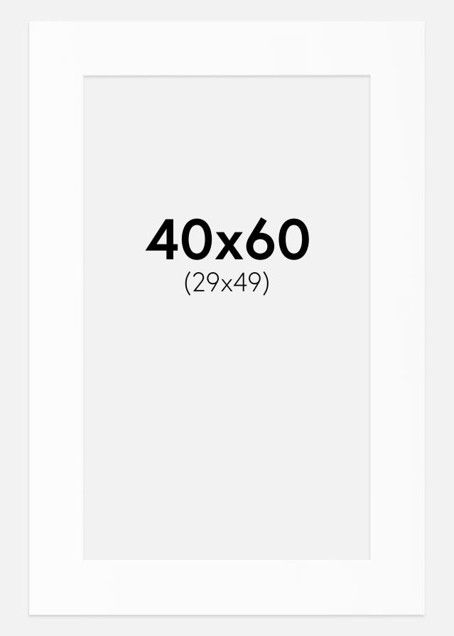 Paspartuu Canson valge Valge äär 40x60 cm (29x49)