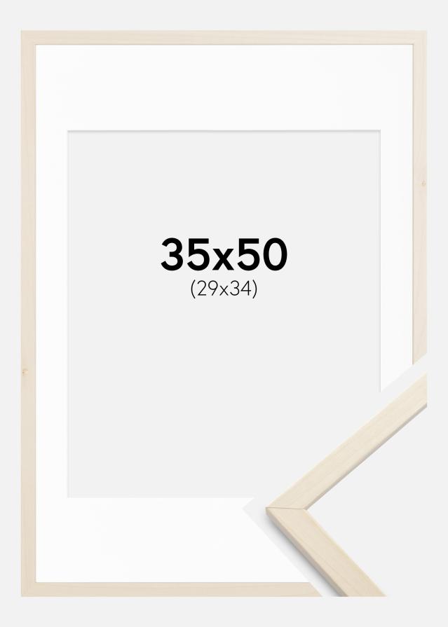 Raam Edsbyn vaher 35x50 cm - paspartuu valge 30x35 cm