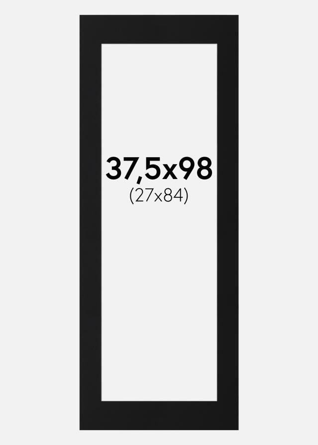 Paspartuu Must Standard (Valge Südamik) 37,5x98 cm (27x84)