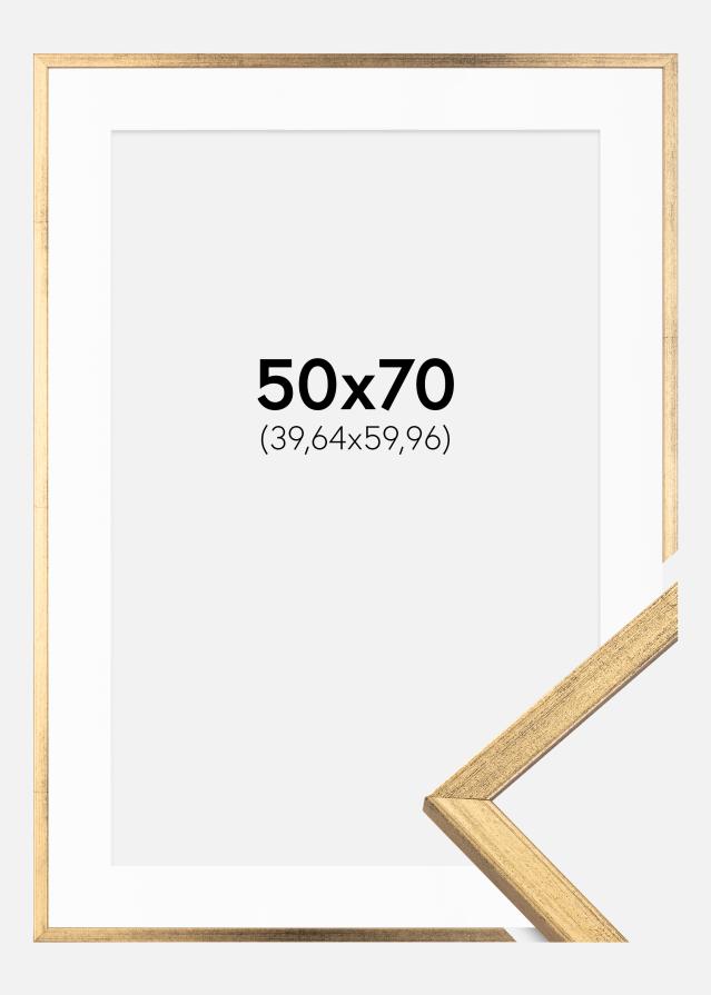 Raam Galant kuldne 50x70 cm - paspartuu valge 16x24 inches