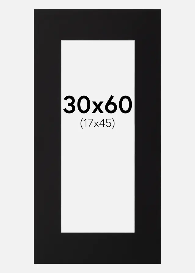 Paspartuu muster standard Valge äär 30x60 cm (17x45)