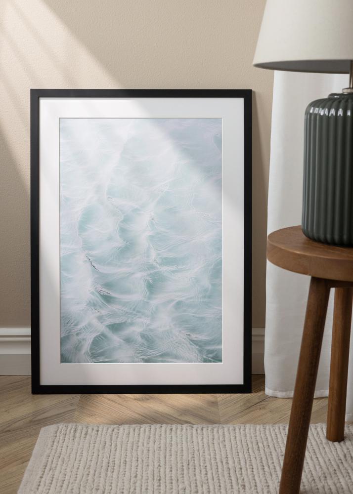 Raam Jämtland Akruulklaas Must 9x80 cm