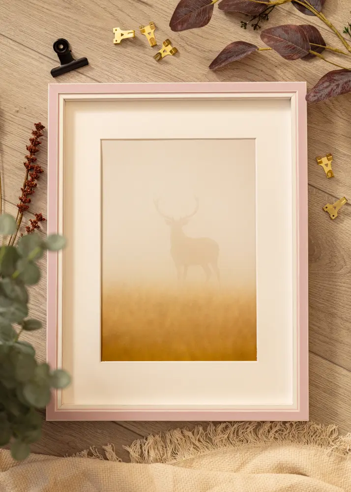 Raam Diana Akruulklaas Pink 70x70 cm